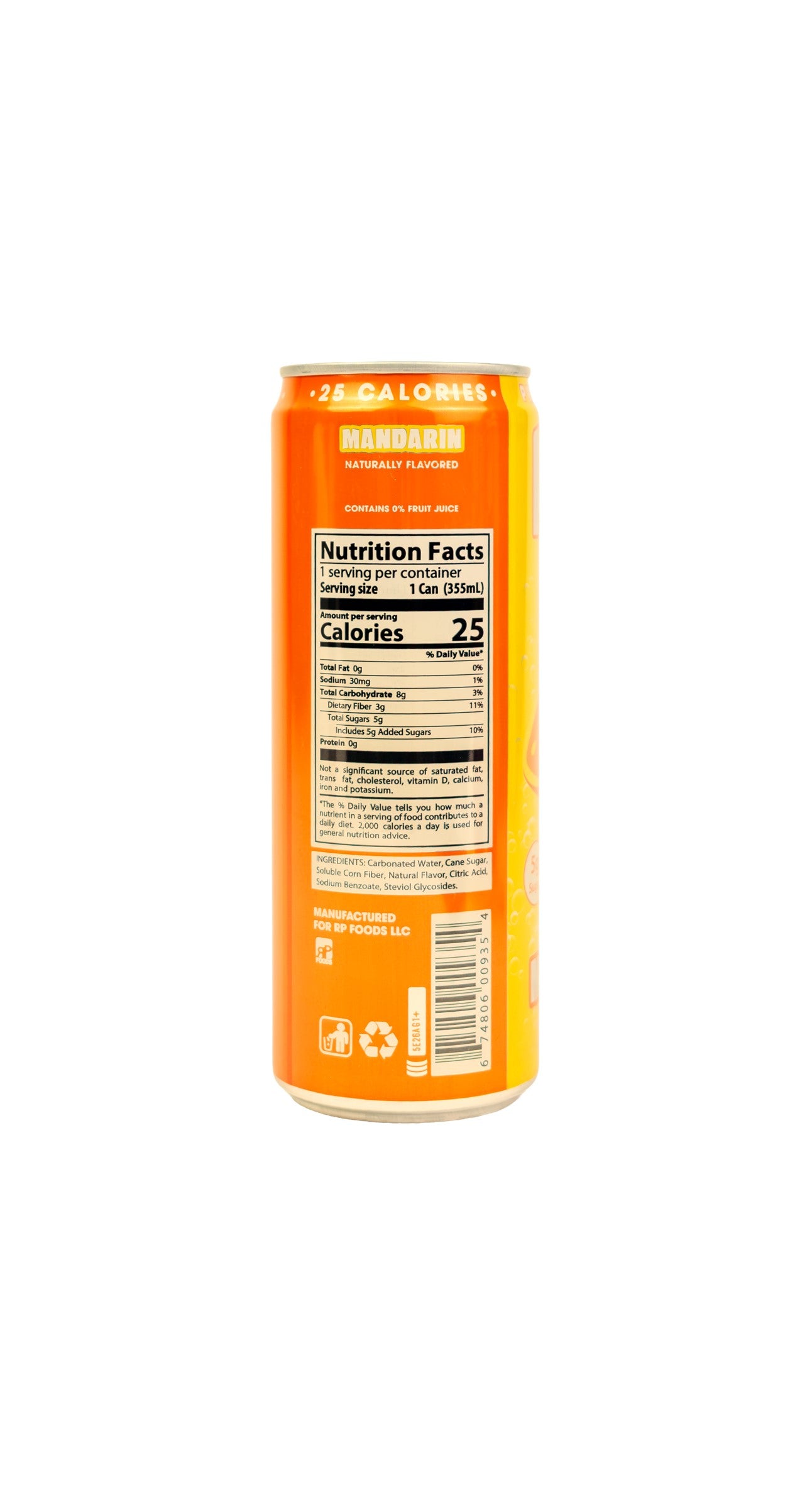 Mandarin Prebiotic Soda